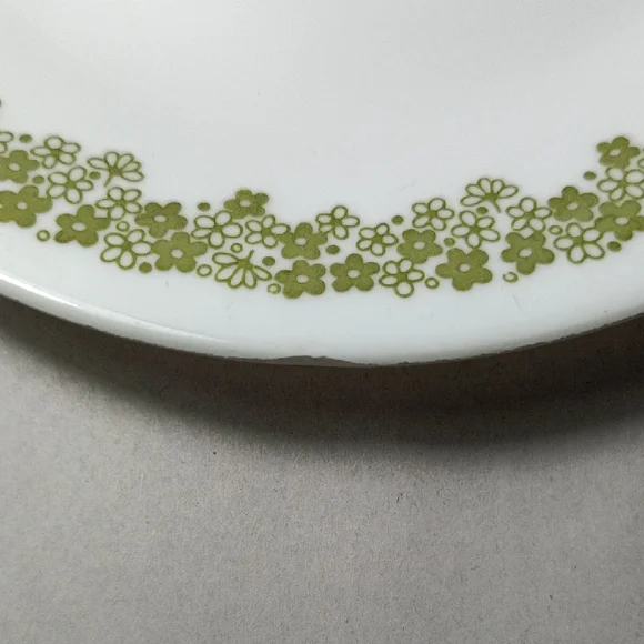 Corelle Spring Blossom Salad Plates with Green Floral Pattern - Picture 8 of 10